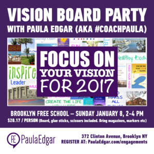 PGE LLC 1/8/17 Vision Board Flyer