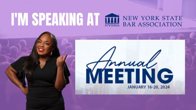 Speaking At -NYSBA Annual Meeting 2024